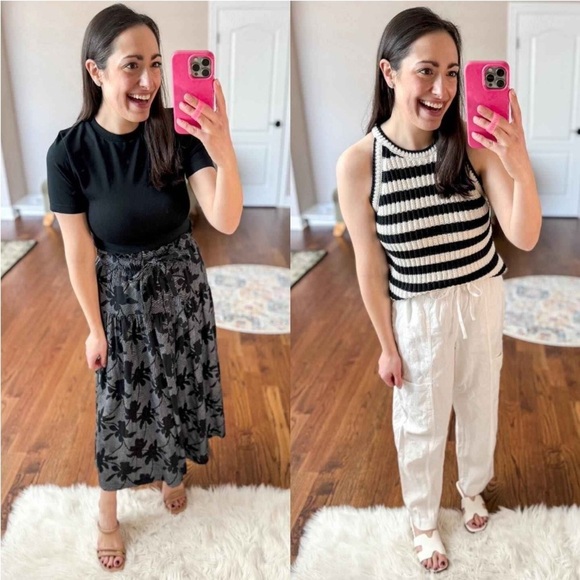 Women's High-Rise Pull-On Tapered Pants - Universal Thread™ White new - Picture 4 of 6